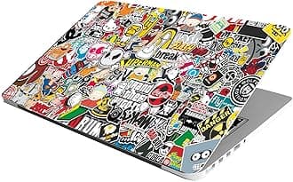 Laptop Skin Stickers HD Quality Sticker for Laptops Upto 15.6" Compatible with Apple/Dell/HP/Lenovo/Acer/Asus/Sony (Dustproof|Waterproof|Scratchproof|Reusable) - Cartoon EDS