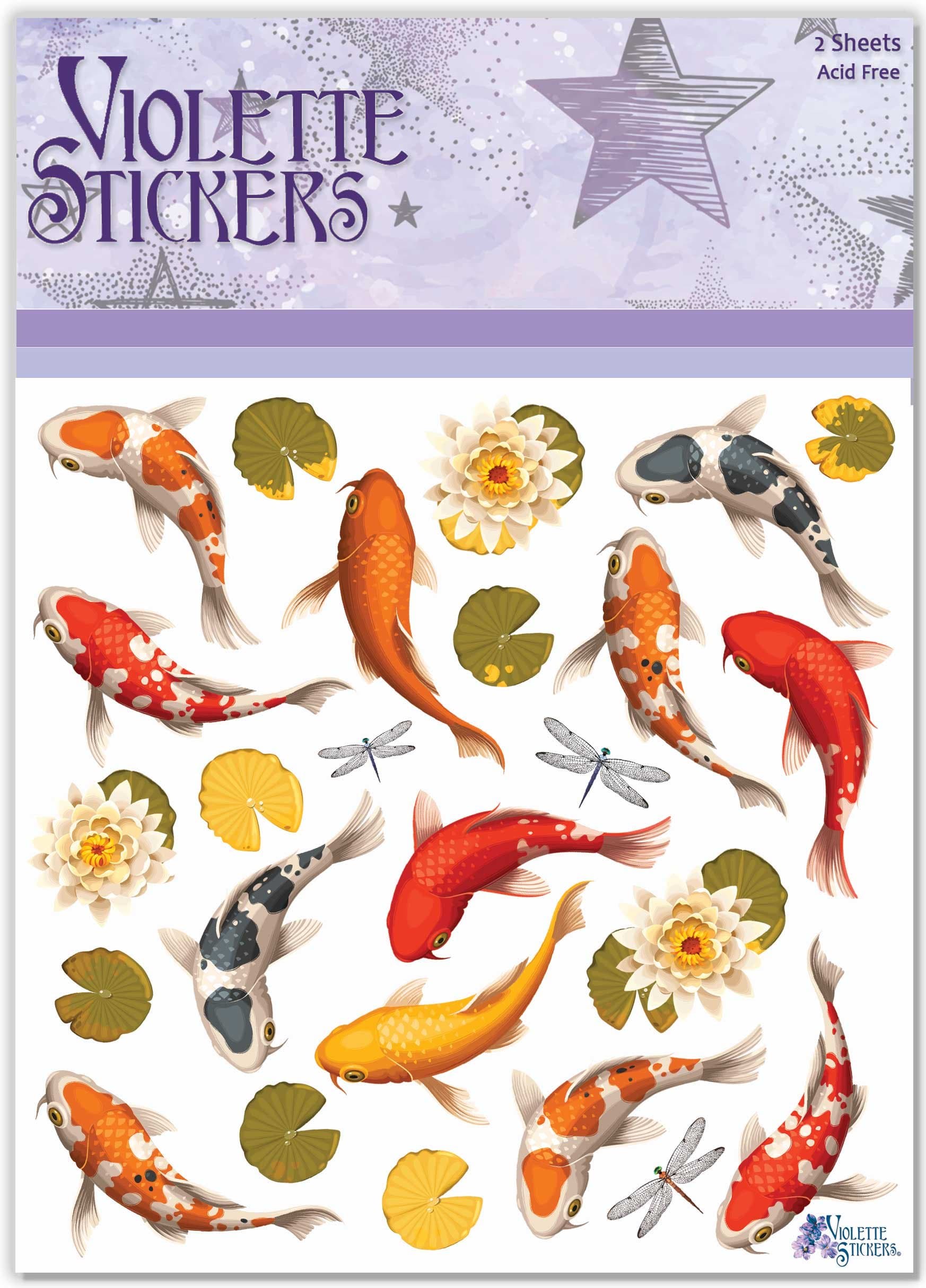 Violette Stickers Koi Fish
