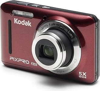 Kodak PixPro FZ53 Digital Compact Camera - Red