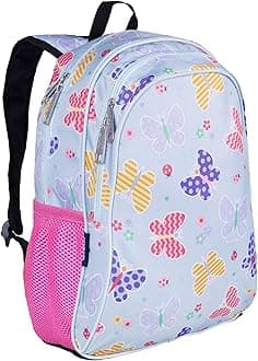 15-inch Kids Backpack – Durable, Padded, Adjustable for School & Travel - Butterfly Garden