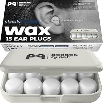 Silicone for PQ - 15 Silicone Earplugs for Sleeping and Swimming - Noise Cancelling and Ear Protection with Gel Earplugs - Noise Isolation Level 32 dB for Sleep, 15 Pillows