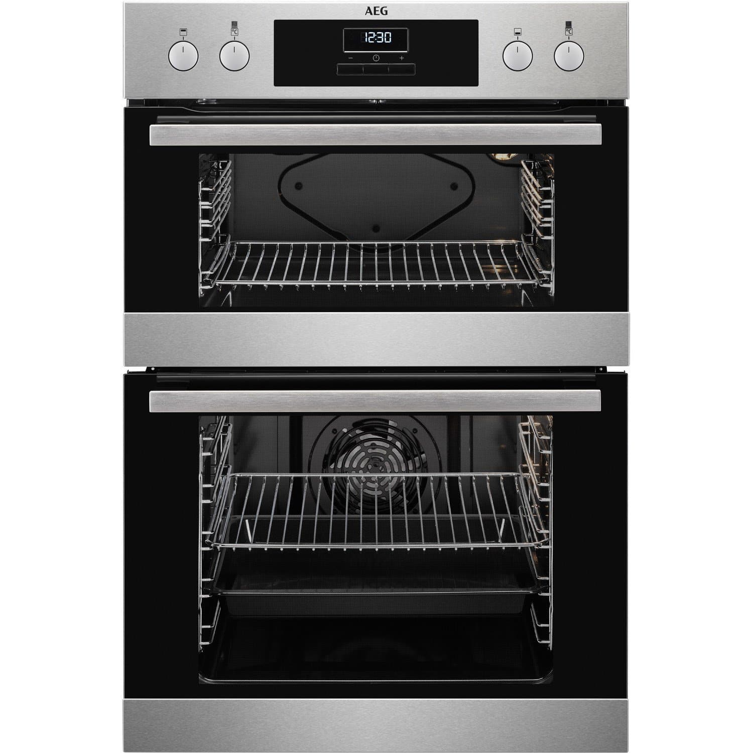 AEG DEB331010M Multifunction Double Oven and Fully Programmable Timer - Anti-fingerprint Stainless Steel