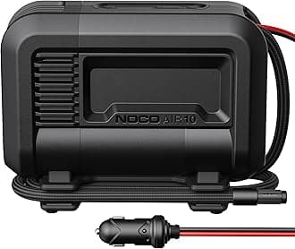 - NOCO AIR10: UltraFast 10A Tire Inflator - 12V Portable Air Compressor Pump – 36 SLPM Airflow Inflates 0–40 PSI in 3.8 Minutes – Digital Gauge + Auto-Shutoff