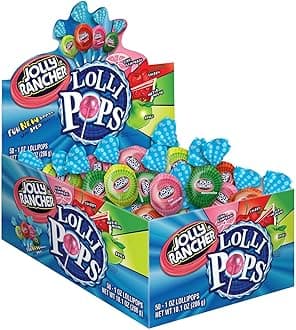 Jolly Rancher Lollipops Flavors 50Count Box 1 Pound 14 Ounce