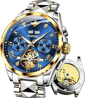 Men's Casual Fashion Waterproof Gold Stainless Steel Band Quartz Gold Watches Gifts for Men