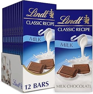 CLASSIC RECIPE Milk Chocolate Bar, Milk Chocolate Candy, 4.4 oz. (12 Pack)