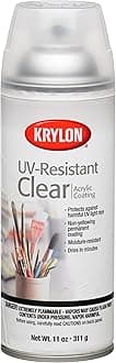 Krylon UV-Resistant Acrylic Coating Aerosol Spray, 11 Oz , Clear