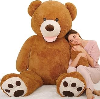 MaoGoLan Giant Teddy 6 Feet Tall, Valentines Gift - Adorable Human Size Bear Plush for Girlfriend, Boyfriend, Wife, Long Distance