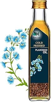 Healthy roots Cold Pressed Flaxseed Oil 100ml Glass Bottle | Wood Pressed - Extracted on Wooden Churner | Kolhu/Kacchi Ghani/Chekku | Alsi Ka Tel | Edible Flaxseed Oil for Hair and Skin