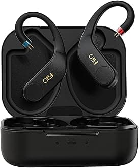 FiiO UTWS5 Bluetooth Amplifier Earbuds Hook 96kHz/24bit Hi-Res Wireless Bluetooth 5.2 30hrs Battery Life IPX4 0.78mm 2pins
