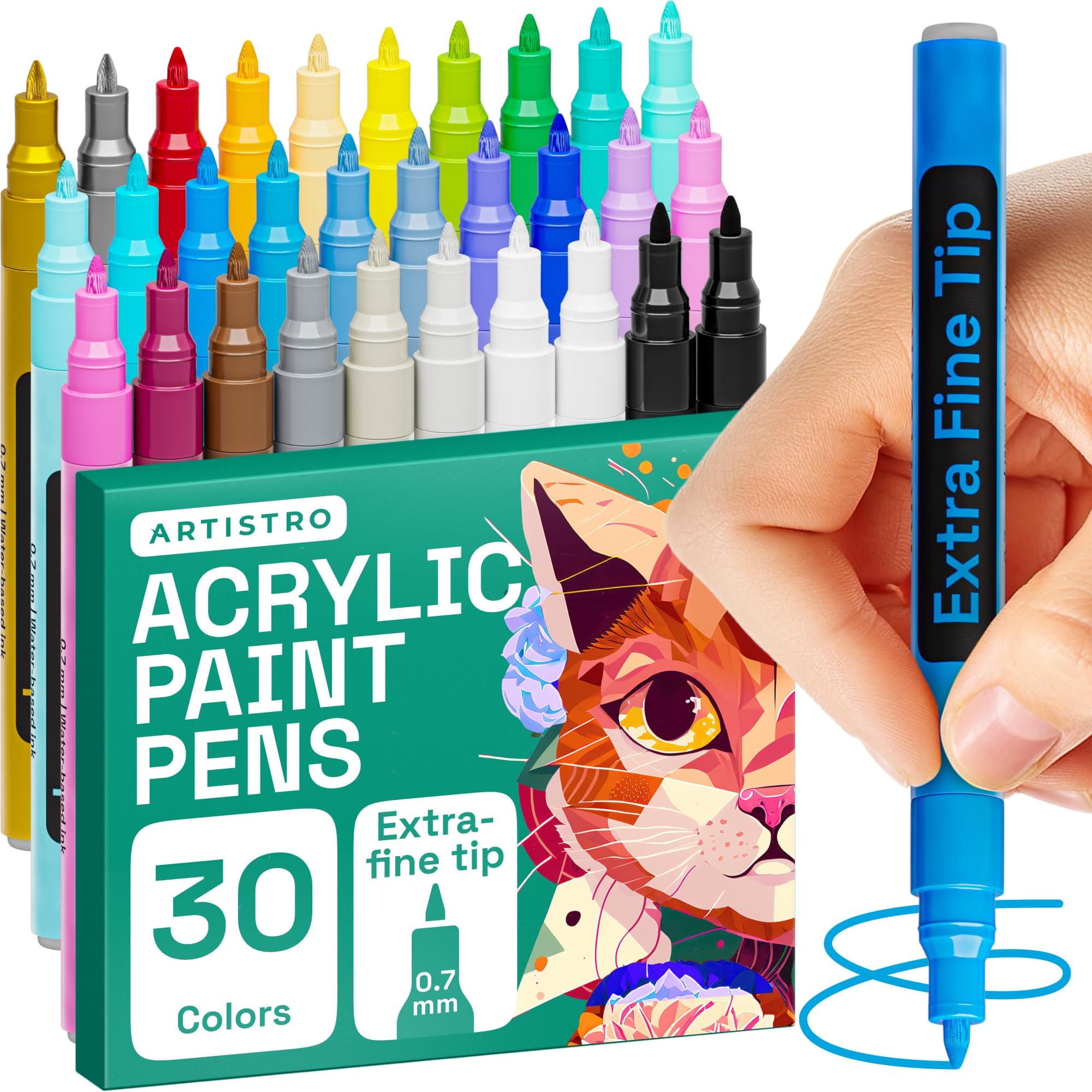 30 Paint Pens Extra fine tip