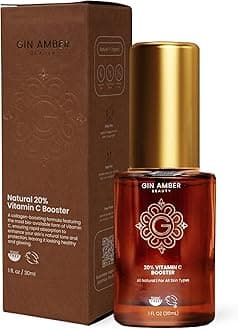 Gin Amber Beauty - Natural 20% Vitamin C Booster - Brightening