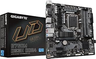 B760M DS3H DDR4 (LGA 1700/ Intel/ B760/ M-ATX/ DDR4/ Dual M.2/ PCIe 4.0/ USB 3.2 Gen 2 Type-C/ 2.5GbE LAN/Q-Flash Plus/PCIe EZ-Latch/Gaming Motherboard)