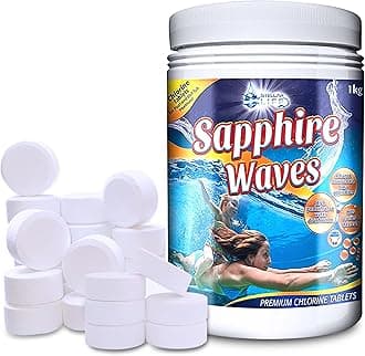 1kg 50x20g Premium Chlorine Tablets for Hot Tubs & Swimming Pools