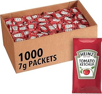 Heinz Ketchup Single Serve Packet (0.25 oz Packets, Pack of 1000)