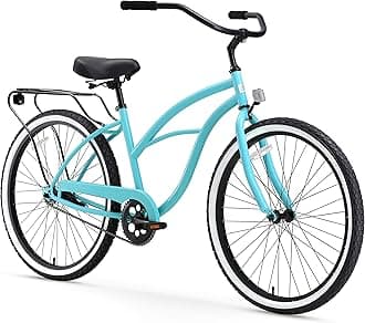 sixthreezeroAround the Block Women's Cruiser Bike with Rear Rack (24-Inch, 26-Inch, and eBike)