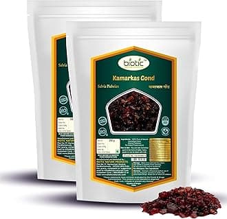 Biotic Natural Fresh Kamarkas Gondh-Palash Gondh-Kamar Kas Gondh-Kamarkash For Laddu-400Gm