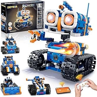 Demkia 5in1 STEM Robot Building Kit, 560 PCS APP/Remote Control Mech RC Robotics for Kids Ages 8-12, Science Kit Coding Robots Toy Set, Birthday Gifts for Boys Age 8-14+