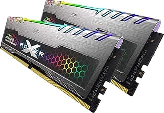 SP Silicon Power 16GB (8GBx2) XPOWER RGB Turbine Gaming DDR4 3200MHz (PC4 25600) 288-pin CL16 1.35V UDIMM Desktop Memory Module - Low Voltage