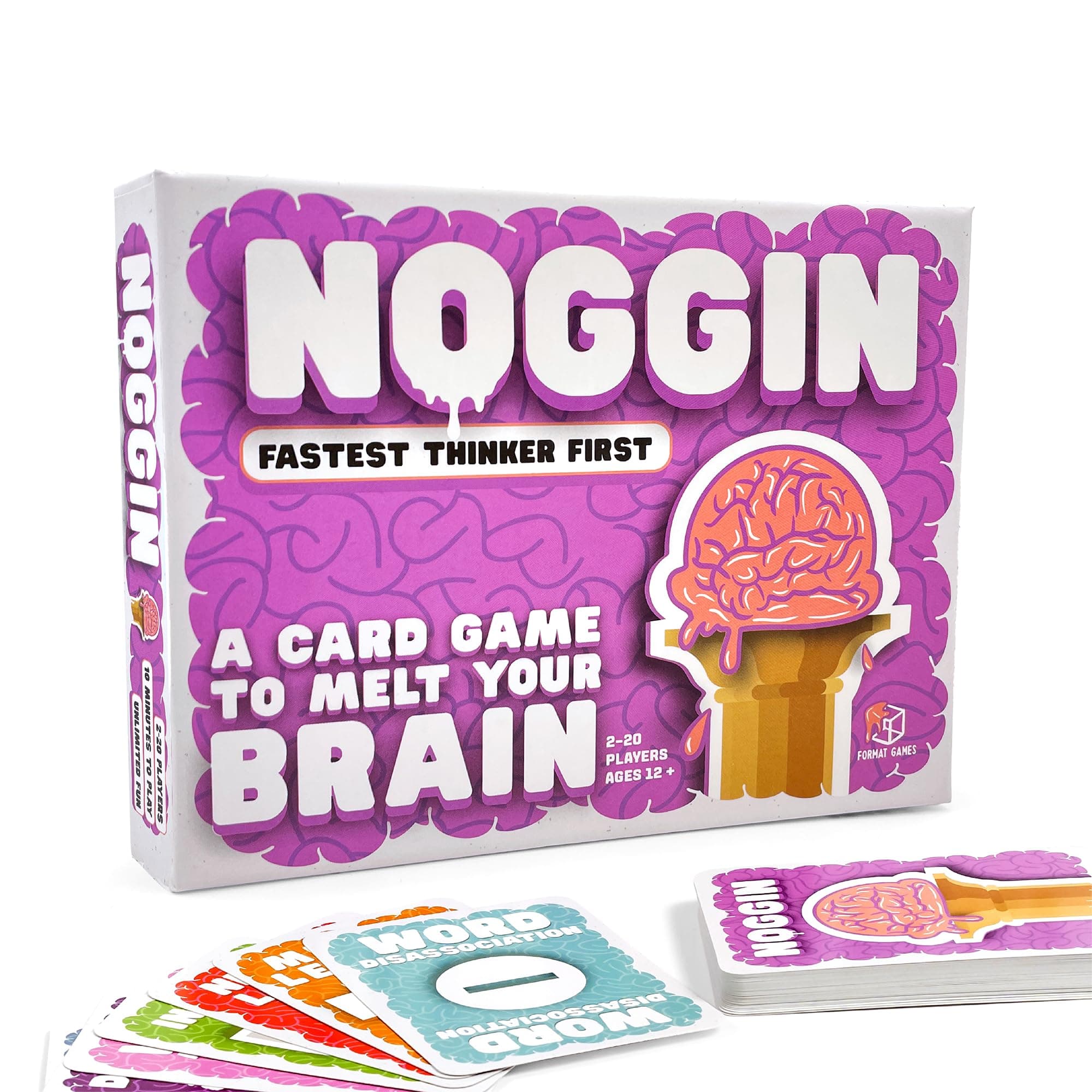 Noggin Card Game | Hilarious Fast-Thinking Word Game | Challenging And Fun Card Game For Teens, Adults And Families | Ages 12+ | 2+ Players | 10 Minute Playtime