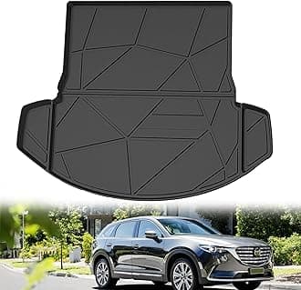 Cargo Liner Custom Fit for 2016-2023 CX-9: All Weather Rear Trunk Cargo Mat - Cargo Cover Mat Trunk Tray Floor Protector Waterproof Rubber Mat 2023 CX9 Accessories