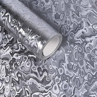 Lypumso Forged Carbon Fiber Vinyl Wrap, 3D Cosmic Ghost Textured Auto Car Sticker Decal Film Sheet DIY Vehicle Paint Changing Wrap Featuring Air Release Technology (Silver, 1ft x 5ft)