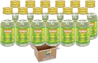 Flavouring Essence For 28ml | Pack Of 3 - Pack Of 6 - Pack Of 12 | For Cakes, Cookies, Boiled Sweets, Creams Grocery King (Almond Essence 28ml - Pack Of 12)