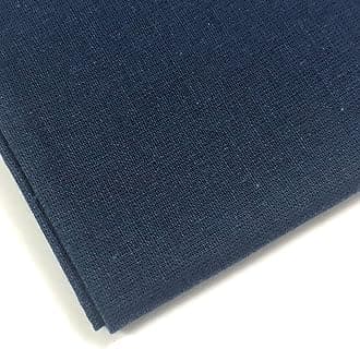 Plain 100% Cotton Fabric - 60 INCH Wide - 10 Colors by (Navy Blue, 1 METRE)