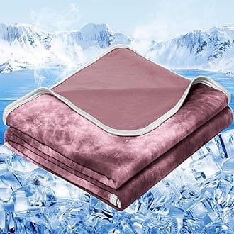 inhand Cooling Throw Blanket (50"x60"), Cooling Blankets for Hot Sleepers, Absorbs Heat to Keep Adults Cool for Summer Nights Sweats, Thin Cold Lightweight Blanket for Couch Bed, All Season Use