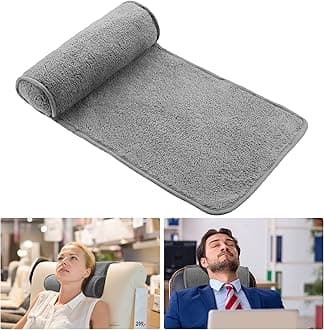 Weysat Neck Pillow for Recliner Head Pillow Adjustable Plush Pillow Neck Roll Non Slip Fleece Couch Neck Head Support Pillow for Travel Home Recliner Sofa Armchair (Gray)