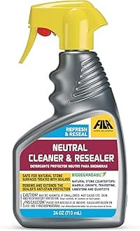 FILA Surface Care Solutions REFRESH & RESEAL Countertop Sealer, Marble Cleaner Sealer, 24 OZ