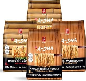 Healthy Asian Instant Noodles with Sauce Pack | Pantry Variety Bundle | Vegan, Air Dried, High Protein | Great For Ramen, Stir Fry, Wok | 2 Flavors, 20 Packs