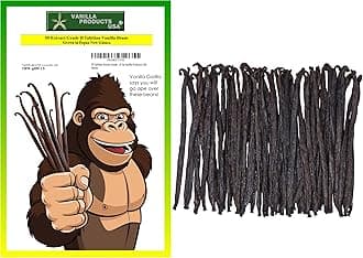 50 Tahitian Extract Grade B Natural Vanilla Beans 5~6" by Vanilla Products USA