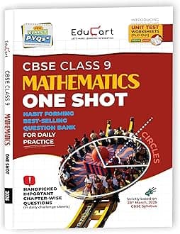 Educart CBSE Class 9 Mathematics One-shot Question Bank 2026 (Strictly for 2025-26 Exam) Paperback – 26 May 2025