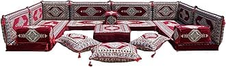 Traditional Arabic Floor Sofa Set – Moroccan Floor Sofa – Jordanian Iraqi Living Room