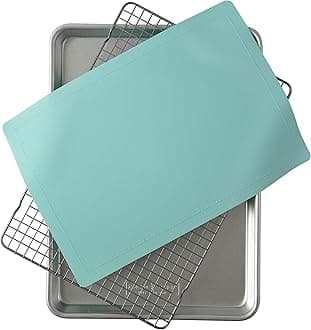 Nordic Ware3-Piece Cookie Set, 1 Pack, with Aqua Baking Mat