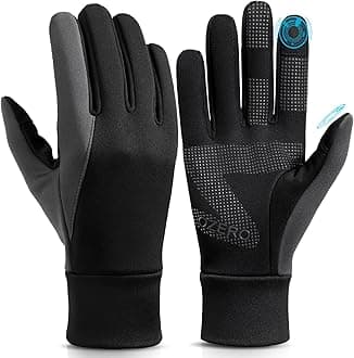 Winter Touchscreen Gloves for Men: Warm Running Gloves Windproof Water Resistant - Lightweight Thermal Glove for Hiking Cycling Driving