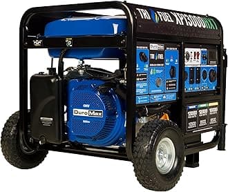 XP13000HXT 13,000-Watt 500cc Tri Fuel Gas Propane Natural Gas Portable Generator with CO Alert, Black/Blue