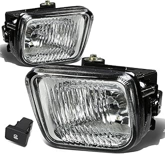 DNA MOTORING FL-HC96-CH Front Bumper Fog Light Driver & Passenger Side Enhance visibility [Compatible with 96-98 Honda Civic]