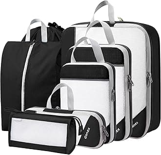 Compression Packing Cubes, Gonex Extensible Storage Mesh Bags Organizers