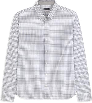 Van Heusen Mens Classic Fit Stain Shield Never Tuck Stretch Solid Button Down ShirtButton Down Shirt
