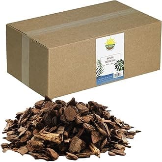 Soil Sunrise 100% Organic Orchid Potting Bark (30 Quarts) All-Natural USA-Sourced Pine Bark Orchid Mix Additive