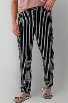 Regular Fit Cotton Blend Woven Casual Style Pyjama Dual Pockets Breathable Microfibre Waistband Anti-Bacterial Stretchable Soft Comfortable Pyjama For Men