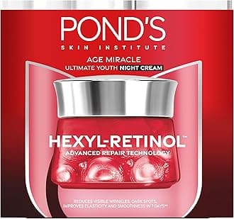 POND'S Age Miracle Ultimate Youth Night Face Cream with Hexyl Retinol, 50g