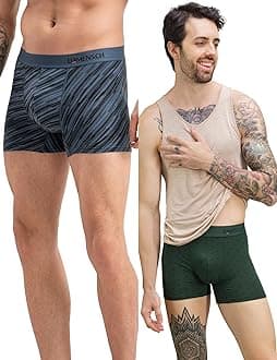 DAMENSCH Regular Fit Printed Trunks for Men Pack of 2| Mircromodal, Elastane Fabric, Anti-Bacterial and Microfibre Waistband