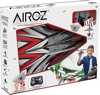 FLYBOTIC RC 84844 AIROZ , RC Paper Aeroplane, Toy for Children, Colourful, from 8 Years