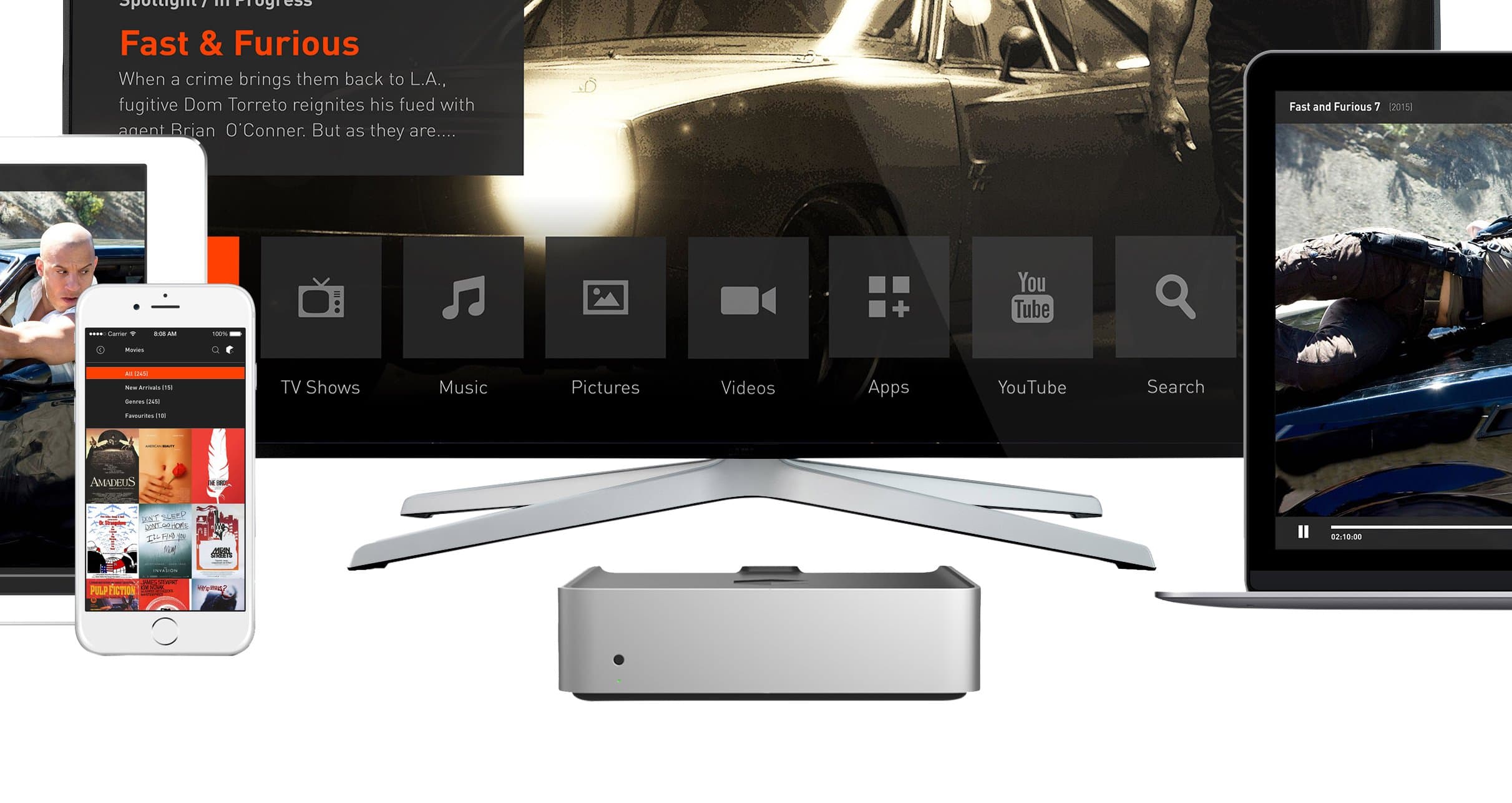 Expandable Media Center