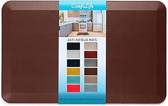 ComfiLife GMSD Anti Fatigue Floor Mat – 3/4 Inch Thick Perfect Kitchen Mat, Standing Desk Mat – Comfort at Home, Office, Garage – Durable – Stain Resistant – Non-Slip Bottom – Brown, 20x32 Inch