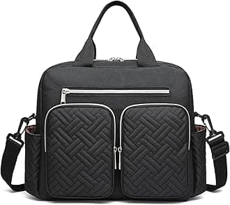 Kono Baby Changing Bag, Multifunction Nappy Bags, Hospital Maternity Tote Handbag, Diaper Messenger with Stroller Straps and Insulated Pockets, for Mum and Dad