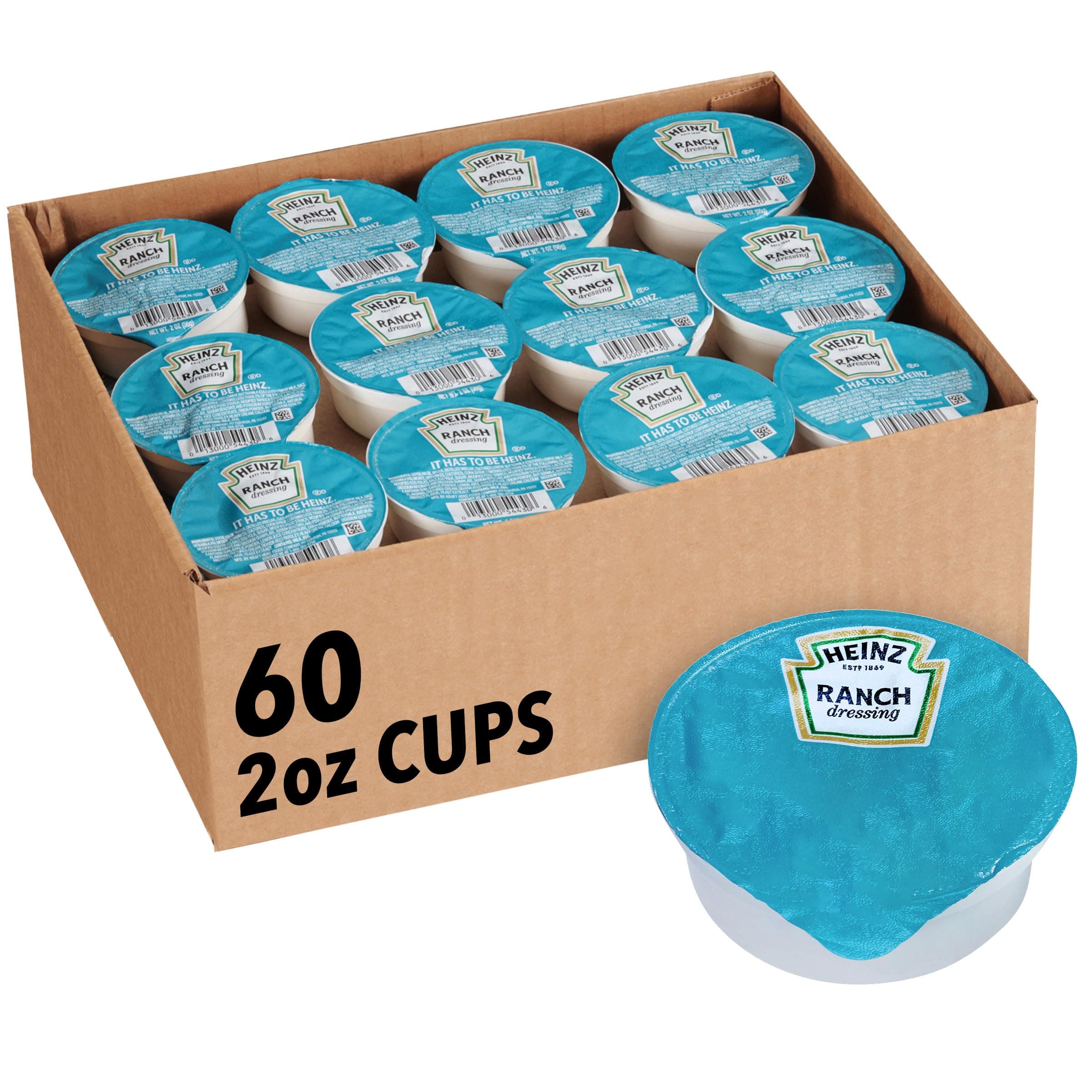 Ranch Dressing Single Serve Packet (2 oz Packets, Pack of 60)
